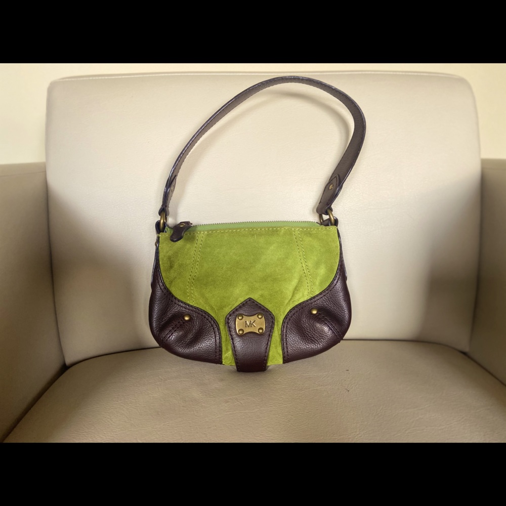 Michael Michael Kors Suede and Leather Mini Purse